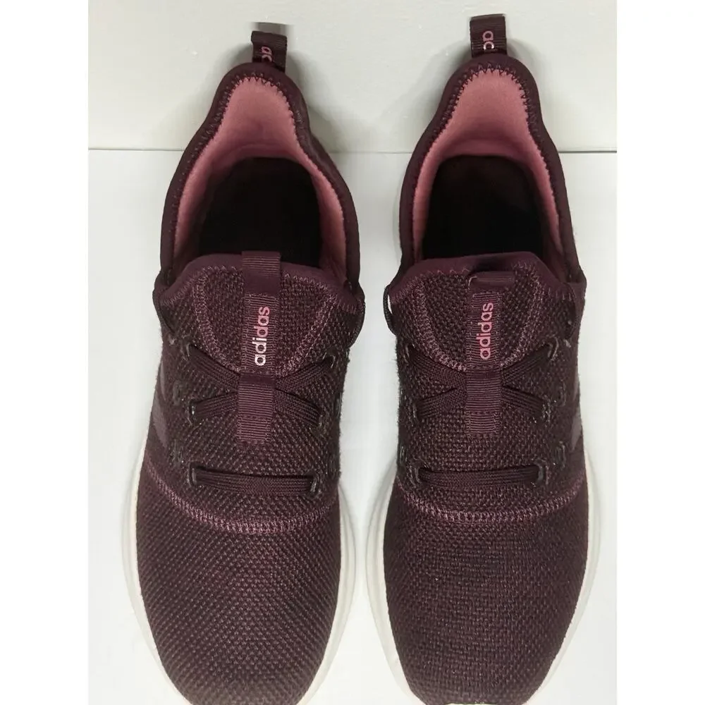 Adidas Cloudfoam Pure Womens 8.5 Burgundy Maroon Running Shoes Sneakers B43675